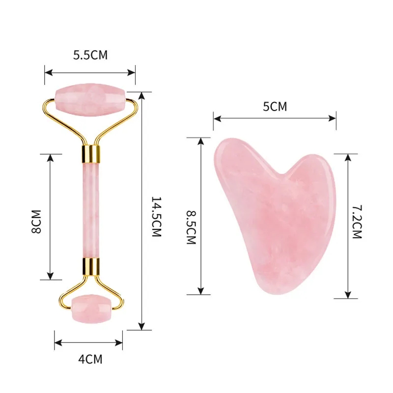 Rose Quartz Gouache Scraper Fa - Jade Roller Stone ulasan dan harga