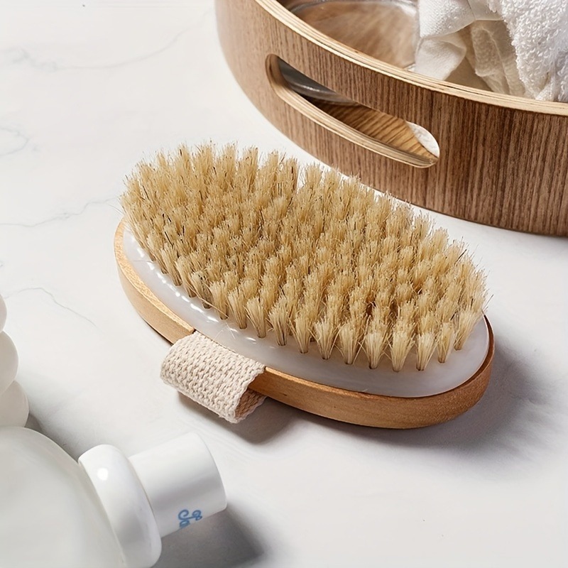Natural Bristle Body SPA Brush - Dry Brush Body ulasan dan harga
