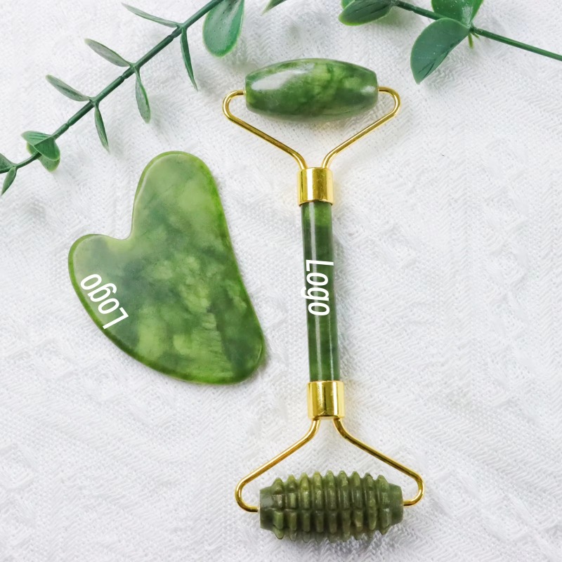 Jade Spike Roller & Gua Sha Se - Jade Roller Stone ulasan dan harga