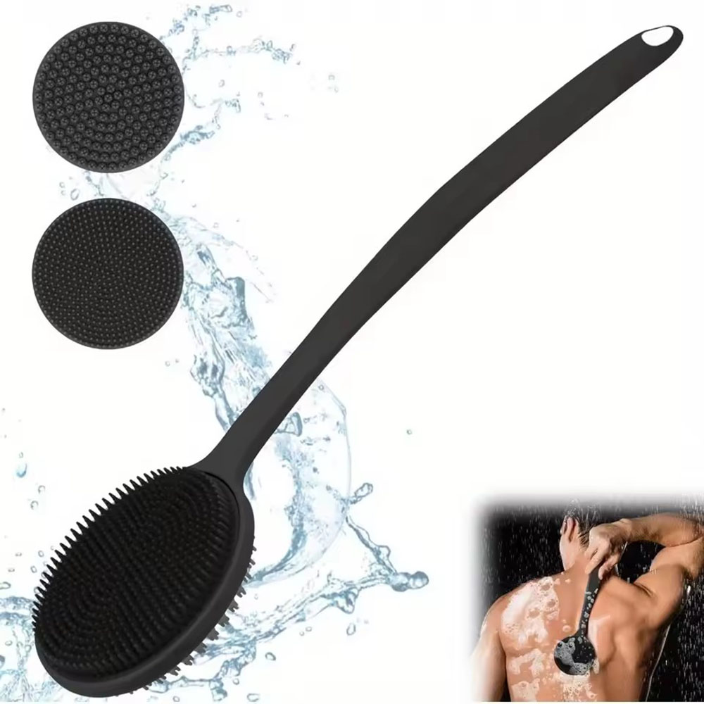 1pc Silicone Back Scrubber Bru - Dry Brush Body ulasan dan harga