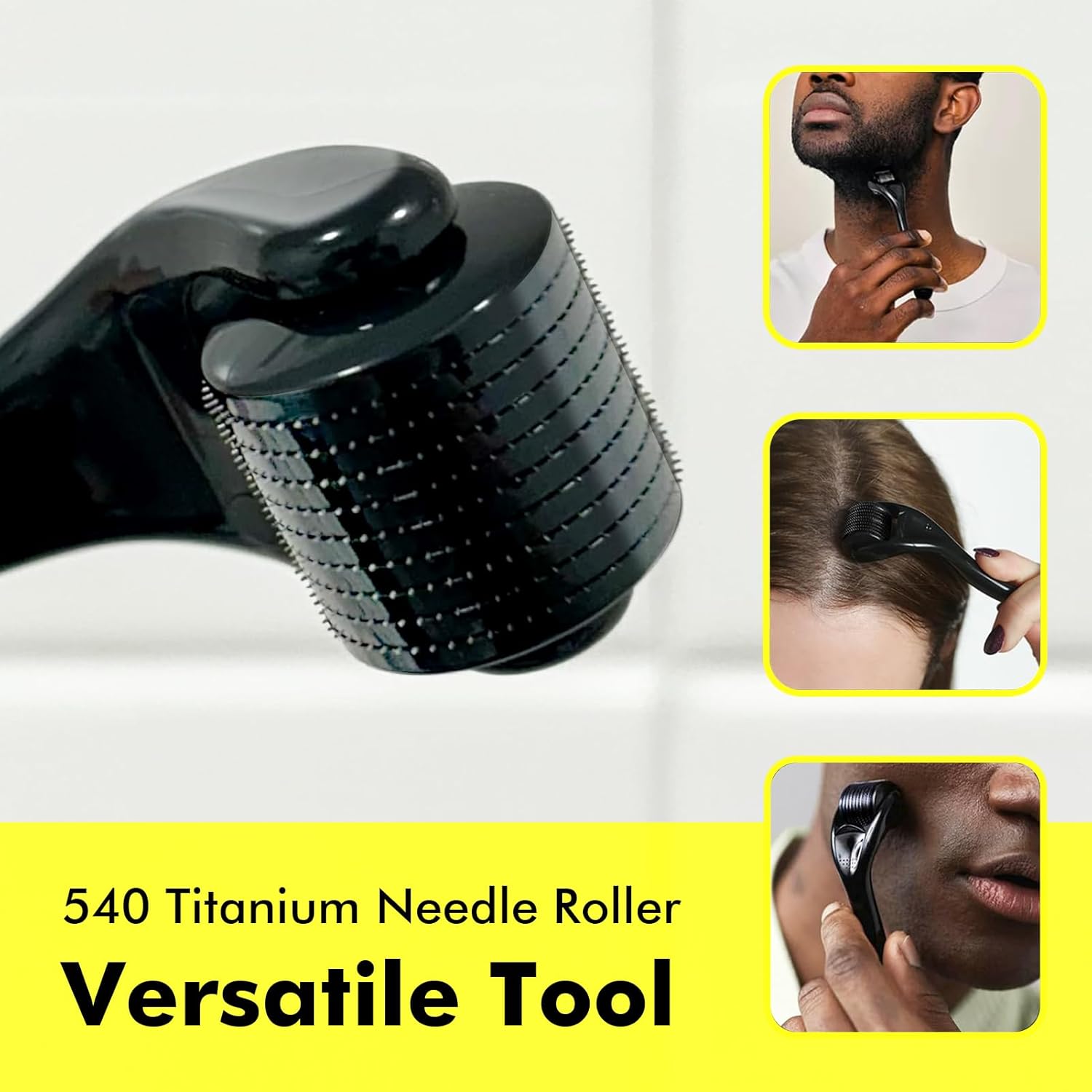 540 Needles for Facial Body Ha - Derma Roller 0.25 ulasan dan harga