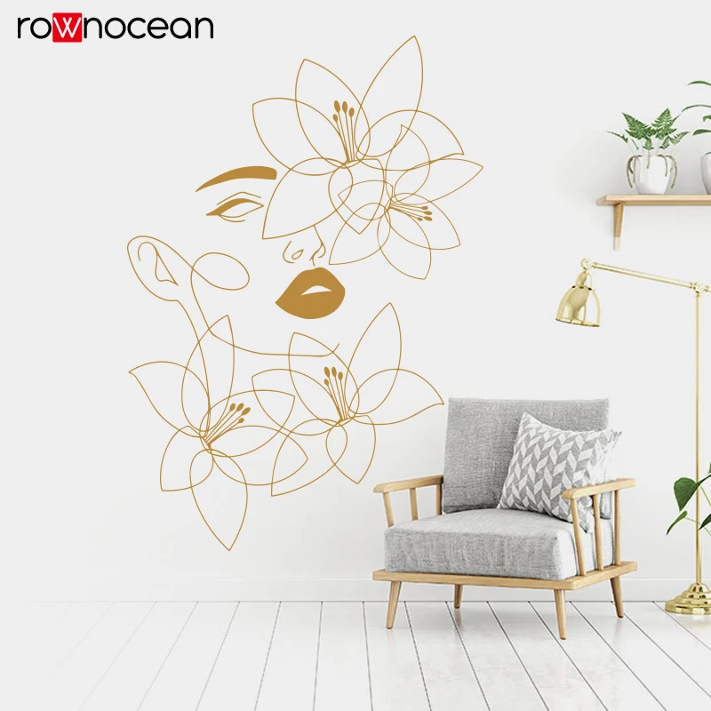 One Line Wall Decals Beauty Wa - Spa Wellness In ulasan dan harga